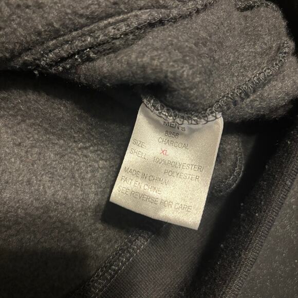 Woolrich Jacket Hanover Full Zip Mens XL Fleece Chest Pockes 8856 Charcoal Gray - Picture 7 of 7